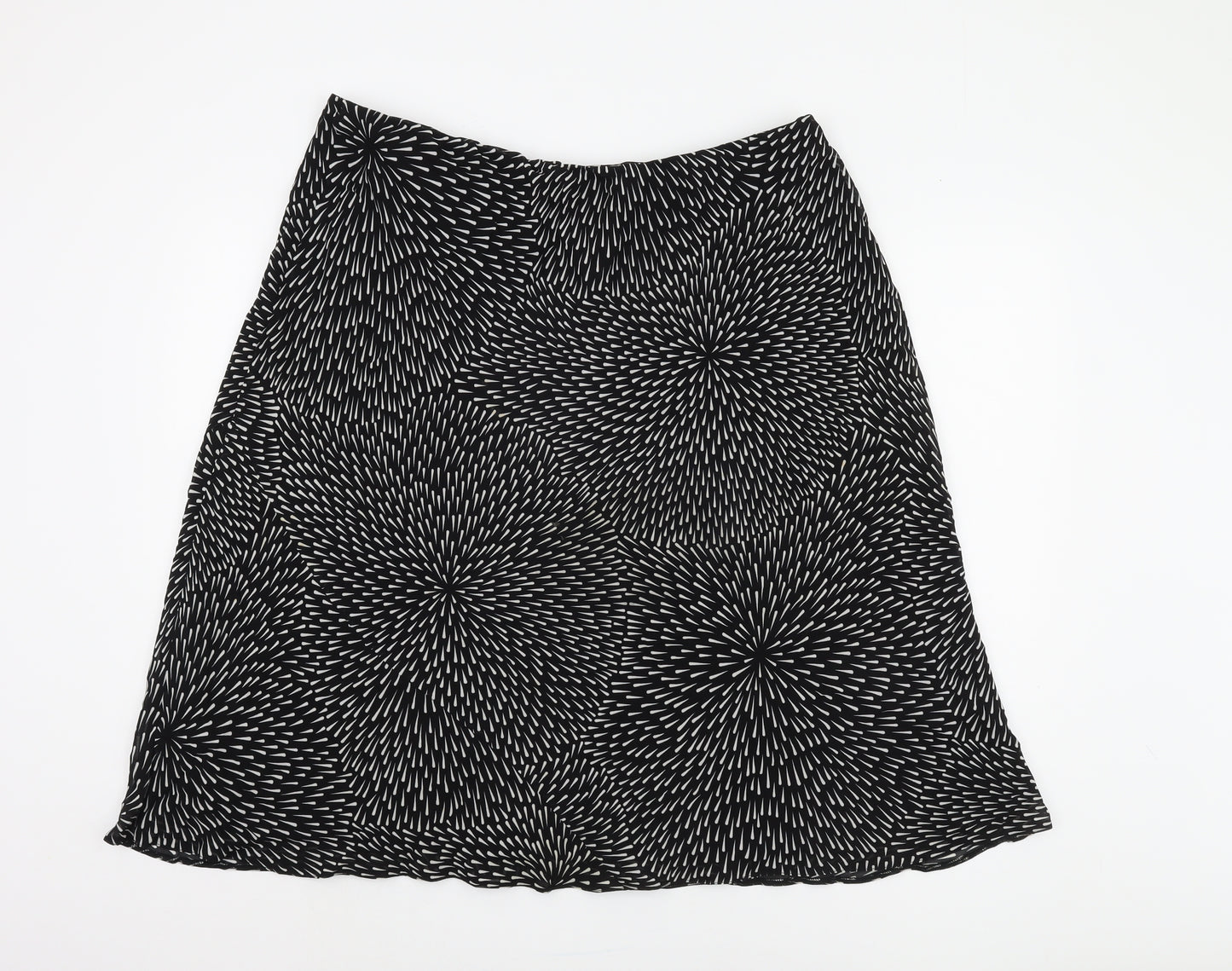 Berketex Women Black Geometric Skirt Size 22