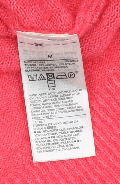 GAP Women's Pink Pullover Jumper, Size M