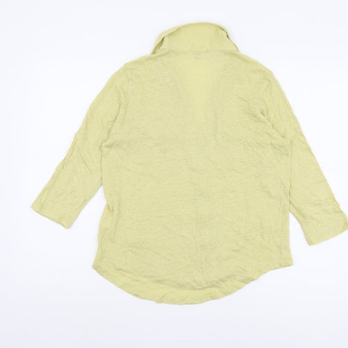 Pure Collection Women's Green Button-Up Shirt, Size 14