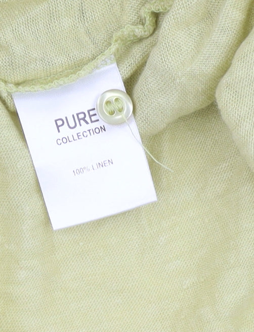 Pure Collection Women's Green Button-Up Shirt, Size 14