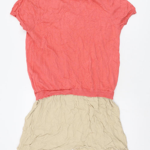 Hush Women's Pink Beige Knit T-Shirt M/L