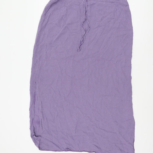 Wallis Women's Purple Midi Check Skirt Size 16