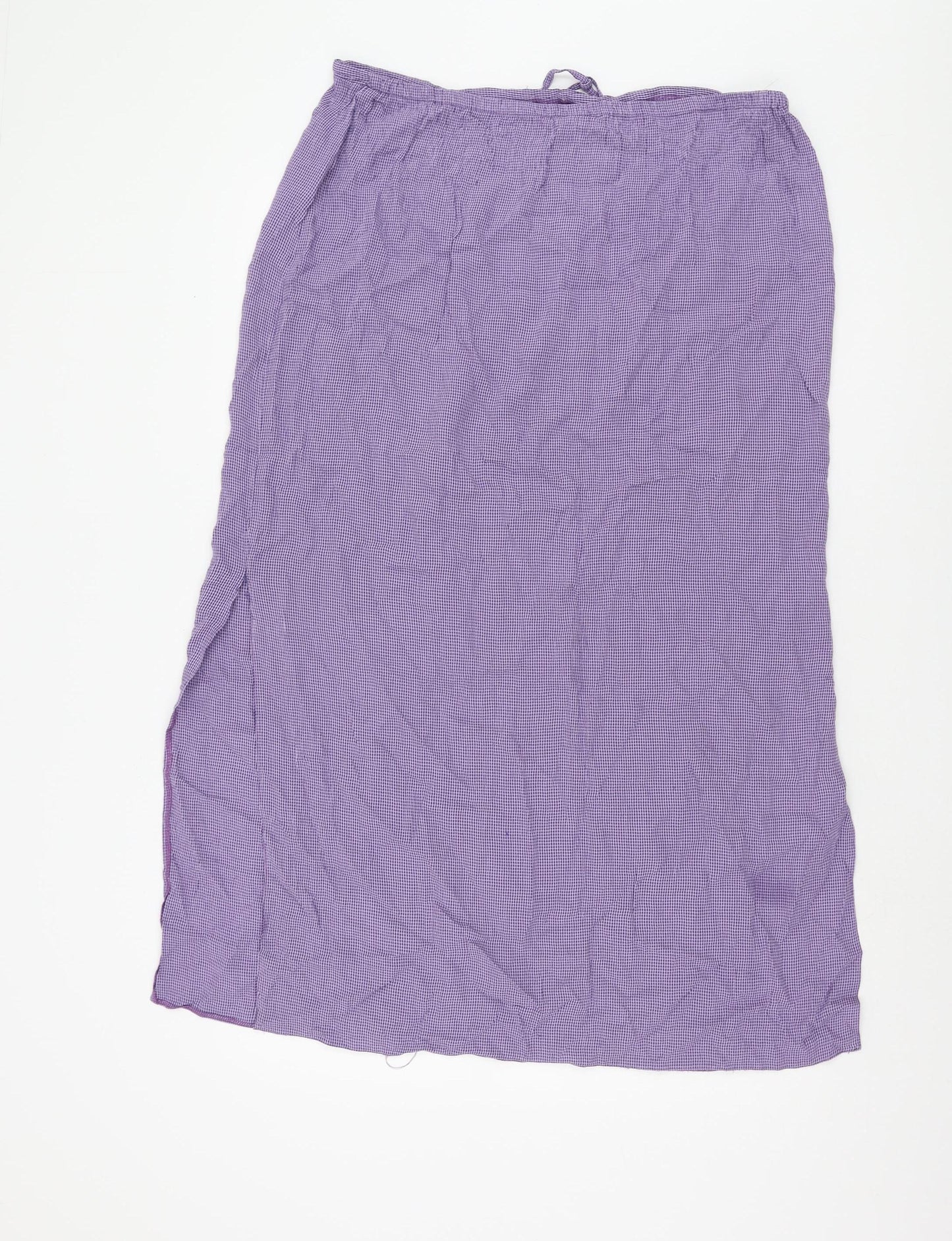 Wallis Women's Purple Midi Check Skirt Size 16
