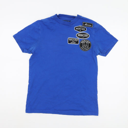 Mercier Men's Blue XS Crew Neck T-Shirt