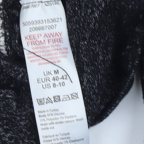 Wallis Women's Hooded Jumper Beige Grey Medium