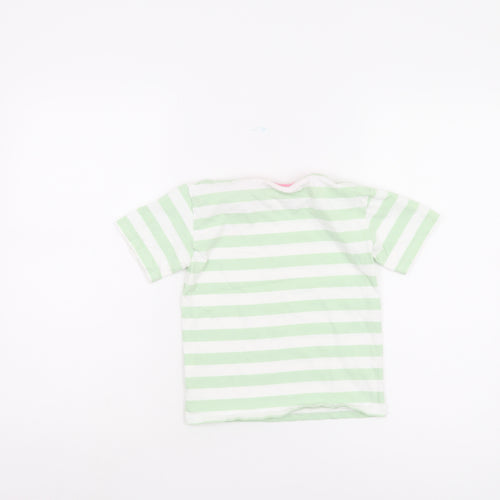 Mountain Warehouse Girls Green Striped T-Shirt 5-6 Years