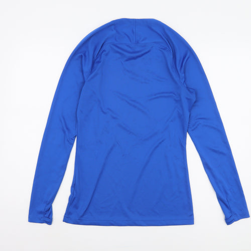 Nike Men's Blue Long Sleeve Pullover Top