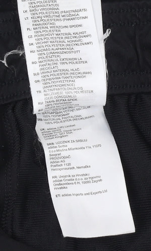 Adidas Boys Black Athletic Shorts 16 Years Gym & Training