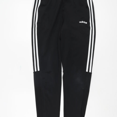 Adidas Boys Black Jogger Trousers, Size M, Sportswear
