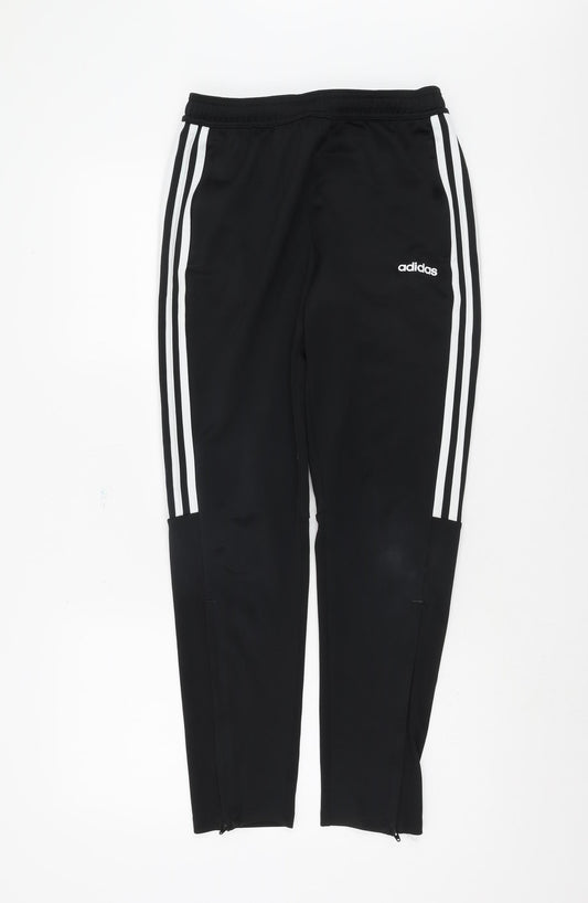 Adidas Boys Black Jogger Trousers, Size M, Sportswear