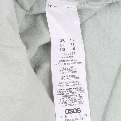 ASOS Design Women Sage Green Chino Shorts Size 10