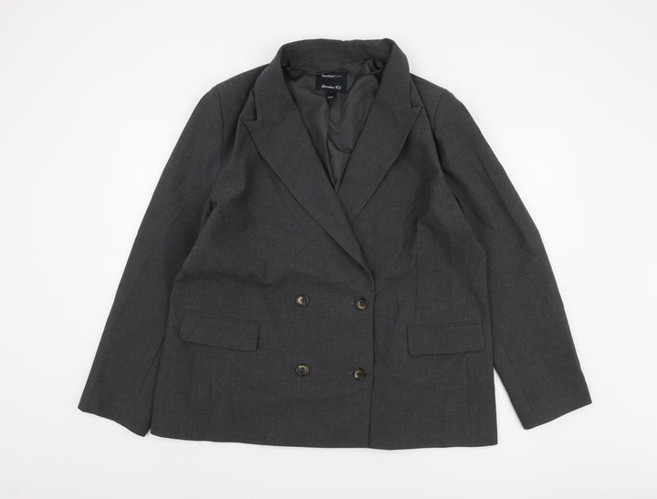 River Island Women's Grey Blazer Size 18