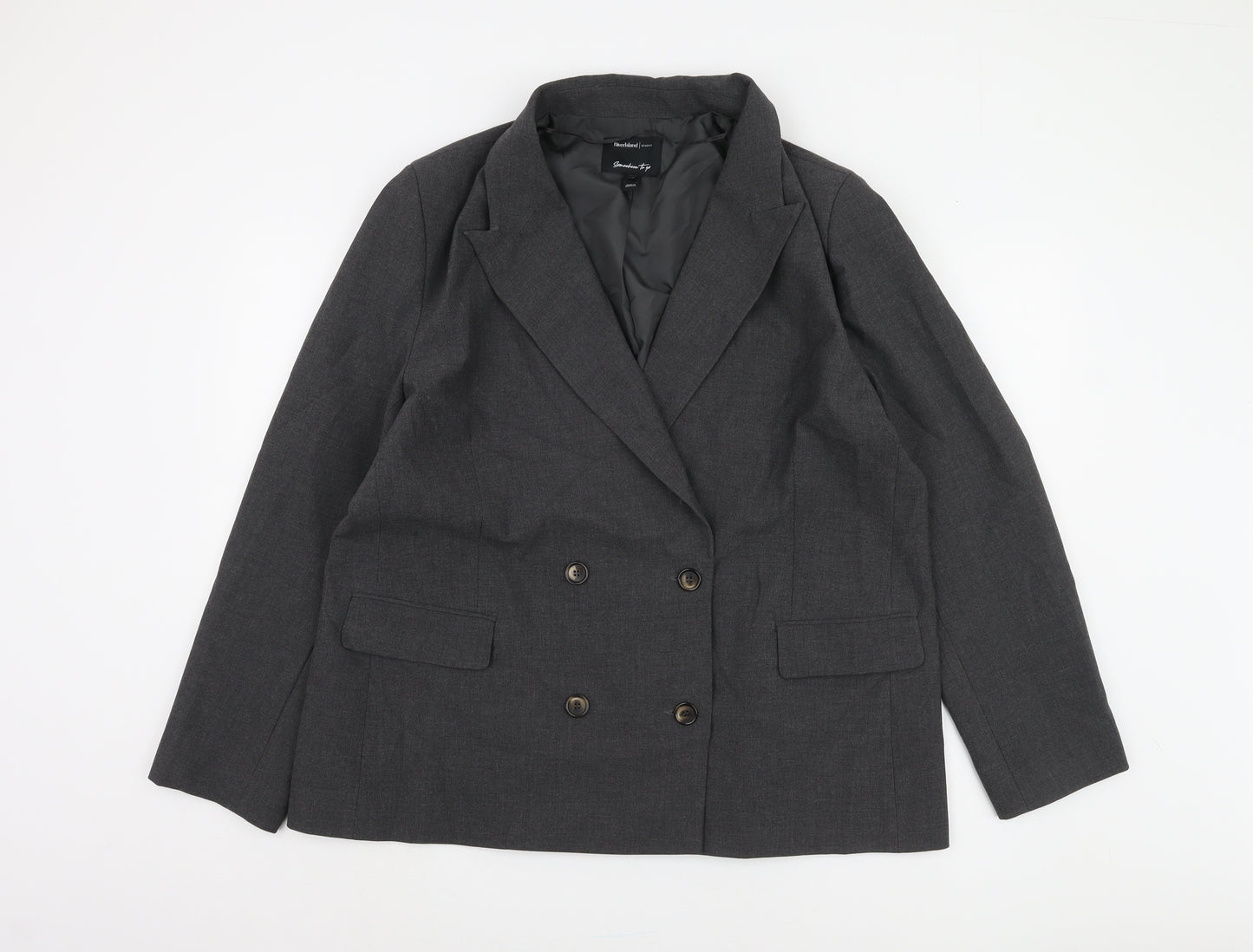 River Island Women's Grey Blazer Size 18