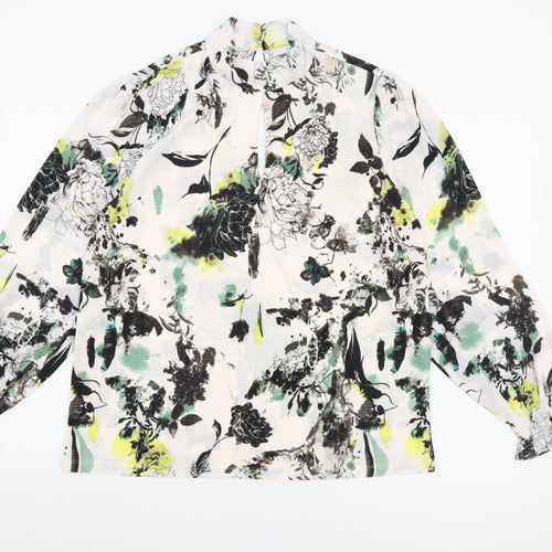 Next Women's Multicoloured Floral Blouse, Size 14, Casual Style