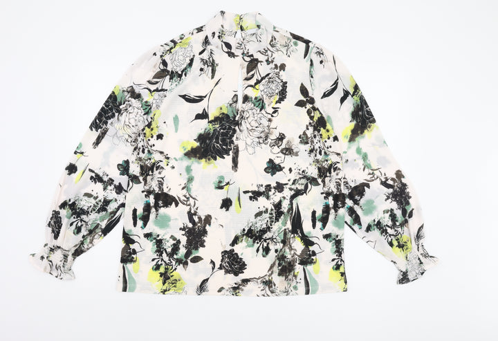 Next Women's Multicoloured Floral Blouse, Size 14, Casual Style