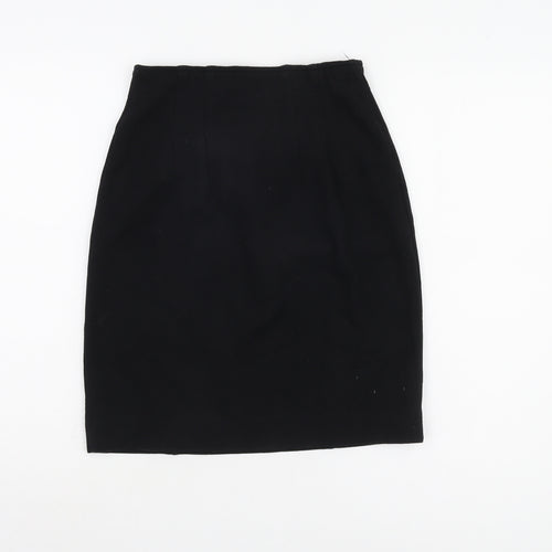 St Michael Women's Black Pencil Skirt, Size 12, Elegant Style