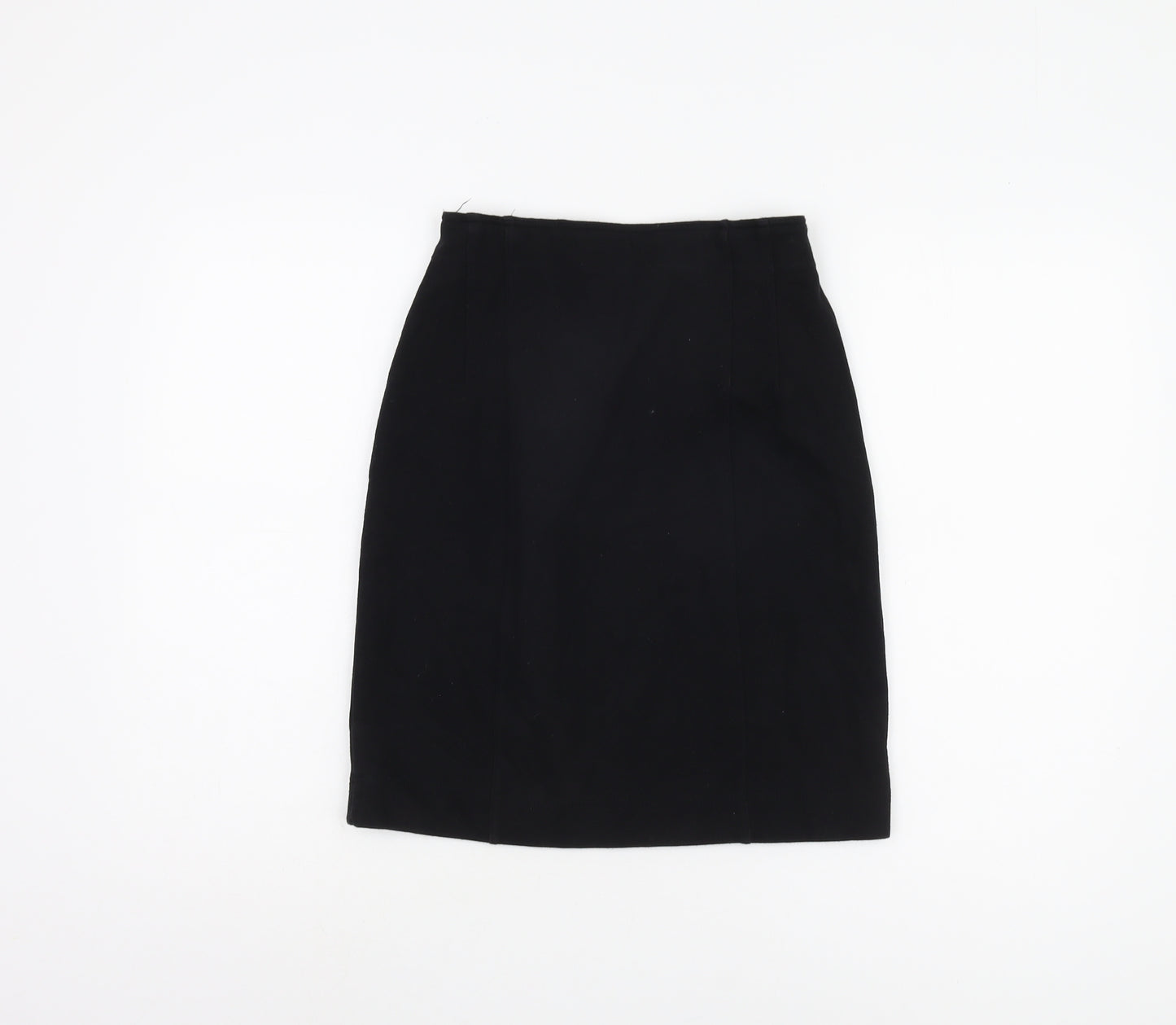 St Michael Women's Black Pencil Skirt, Size 12, Elegant Style