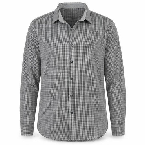 Luis Maldino Men's Black Check Slim Fit Shirt XL