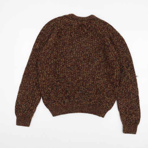 PG FIELD Men's Multicoloured Medium Chunky-Knit Pullover