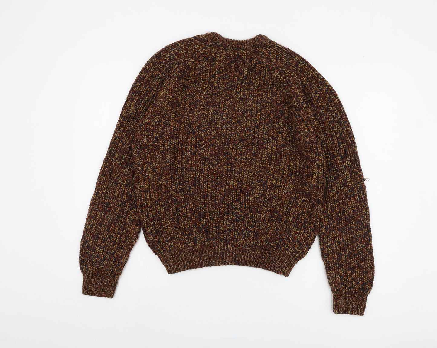 PG FIELD Men's Multicoloured Medium Chunky-Knit Pullover