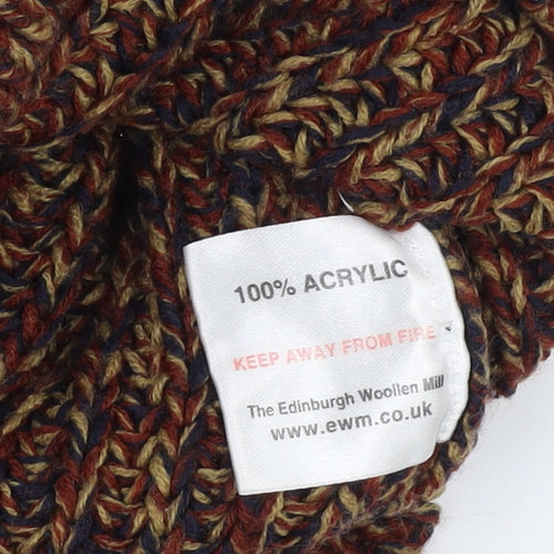 PG FIELD Men's Multicoloured Medium Chunky-Knit Pullover