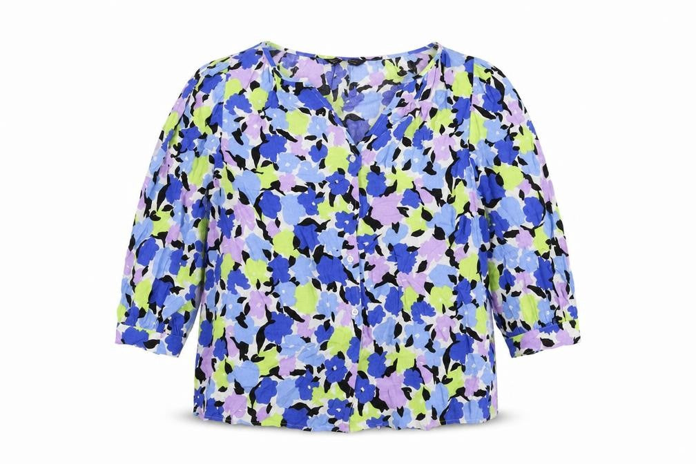 Front view of Marks & Spencer Women’s Multicoloured Floral Blouse, size UK 10