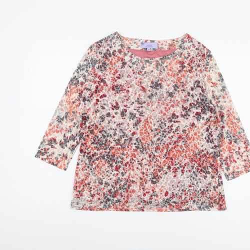 Honor Millburn Women's Floral 3/4 Sleeve Multicoloured Top 14