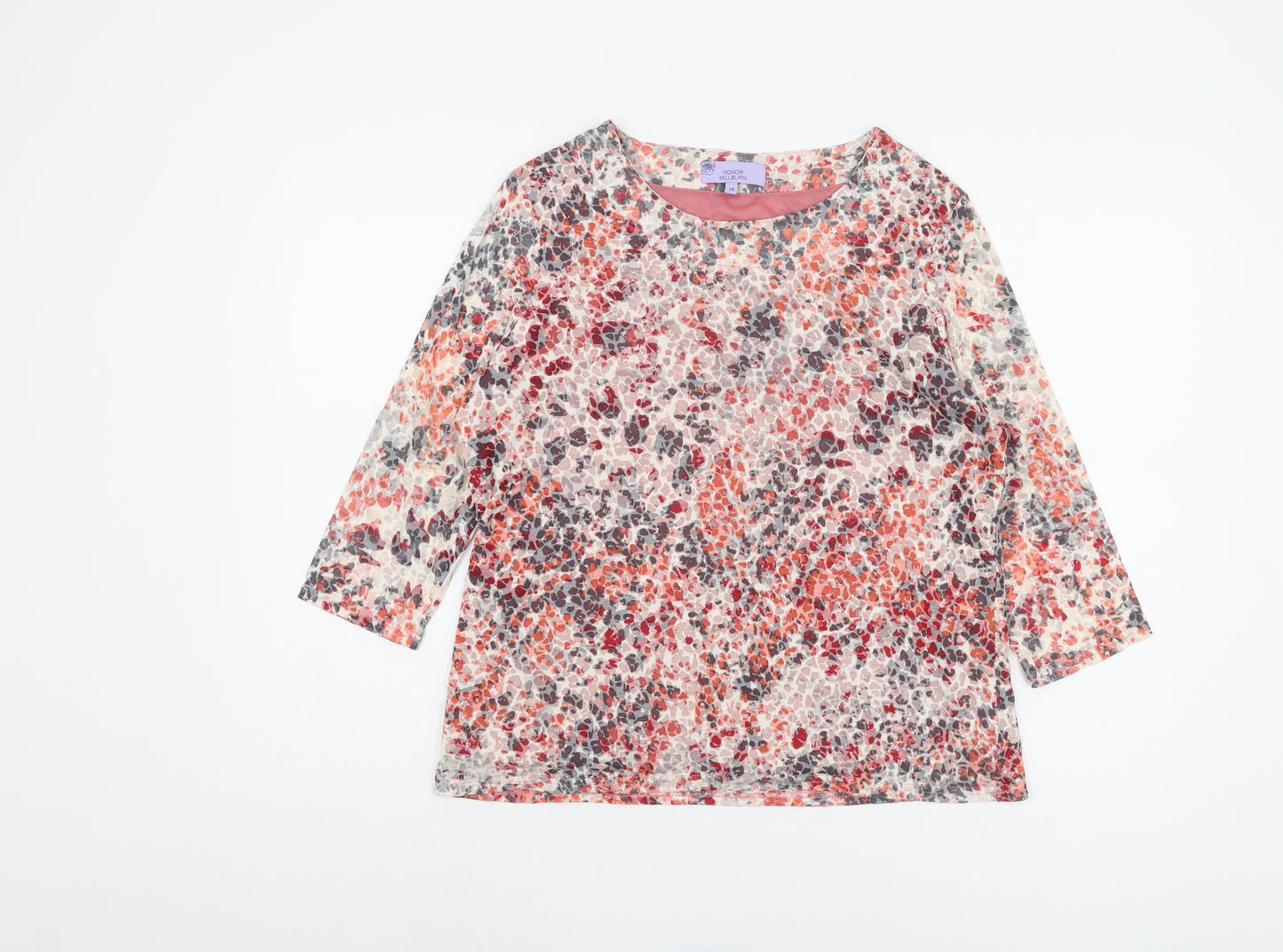 Honor Millburn Women's Floral 3/4 Sleeve Multicoloured Top 14