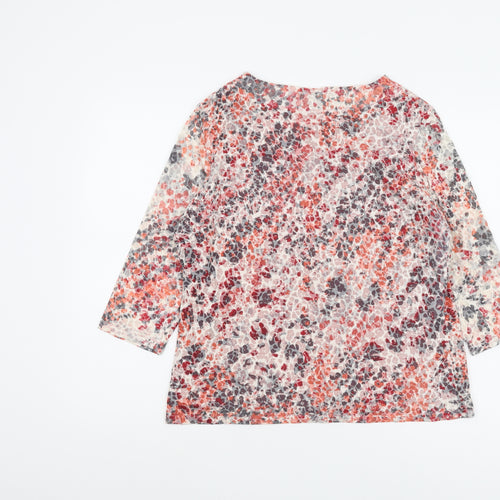 Honor Millburn Women's Floral 3/4 Sleeve Multicoloured Top 14