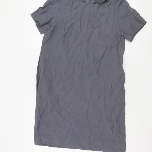 COS Women's Grey Shift Dress - Size 12