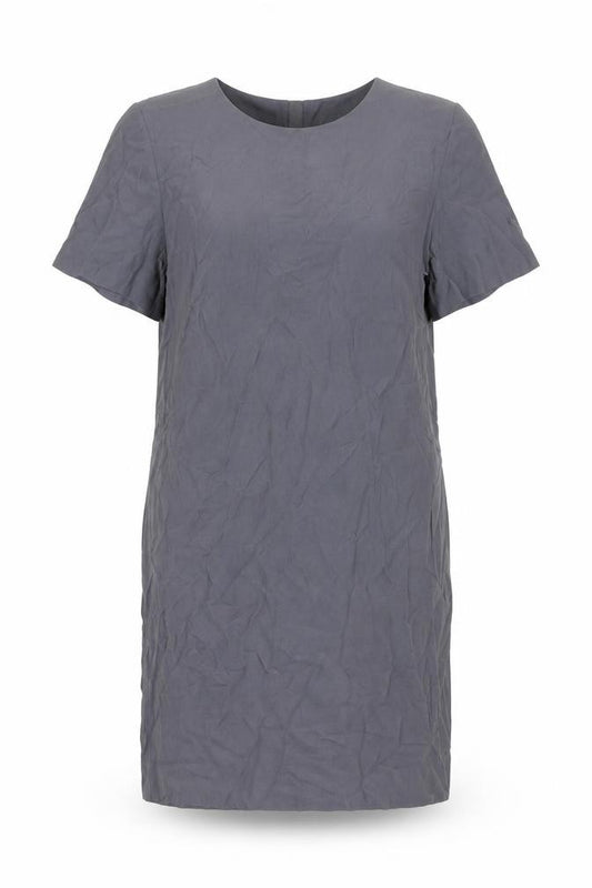 Front view of COS Women's Grey Shift Dress -, size 12