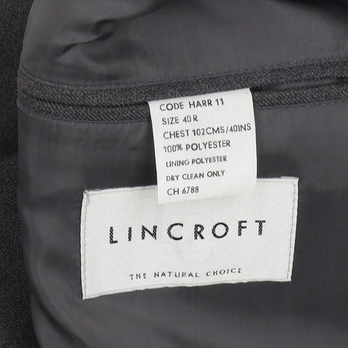 Lincroft Men's Grey Blazer Jacket 40 R Business