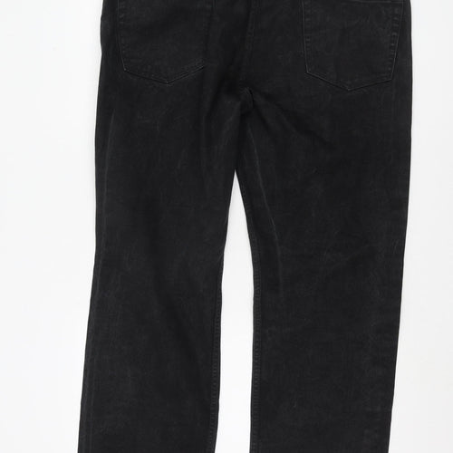 Gap Men's Black Straight Jeans, Size 38X32, Regular Fit
