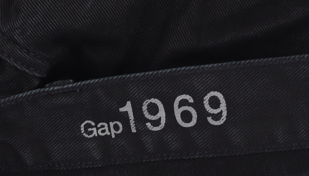 Gap Men's Black Straight Jeans, Size 38X32, Regular Fit