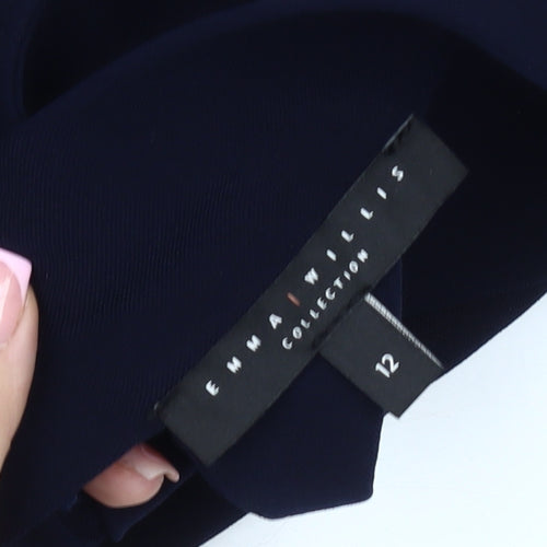 Emma Willis Women's Blue Sleeveless Blouse, Size 12