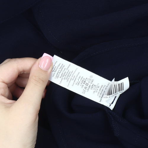 Emma Willis Women's Blue Sleeveless Blouse, Size 12