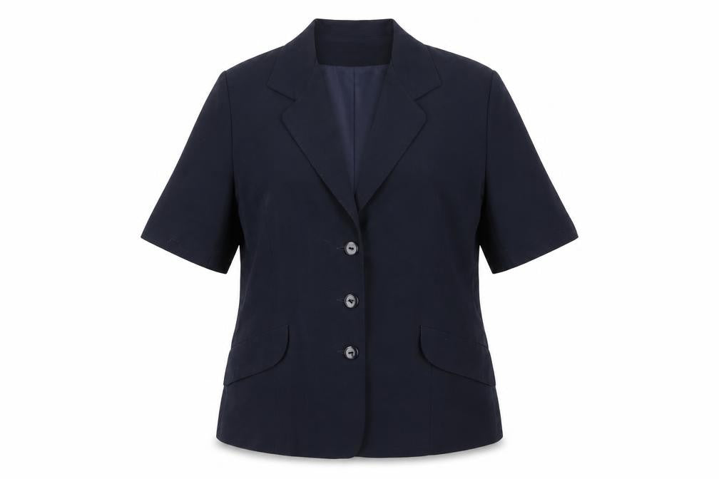 Front view of OPUS Women’s Blue Short Sleeve Blazer UK 14