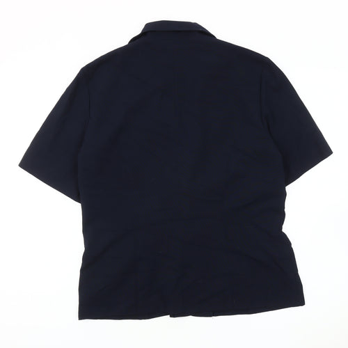 OPUS Women’s Blue Short Sleeve Blazer UK 14