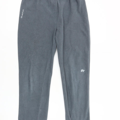 Quechua Boys Grey Fleece Trousers - 14 Years, Regular Fit