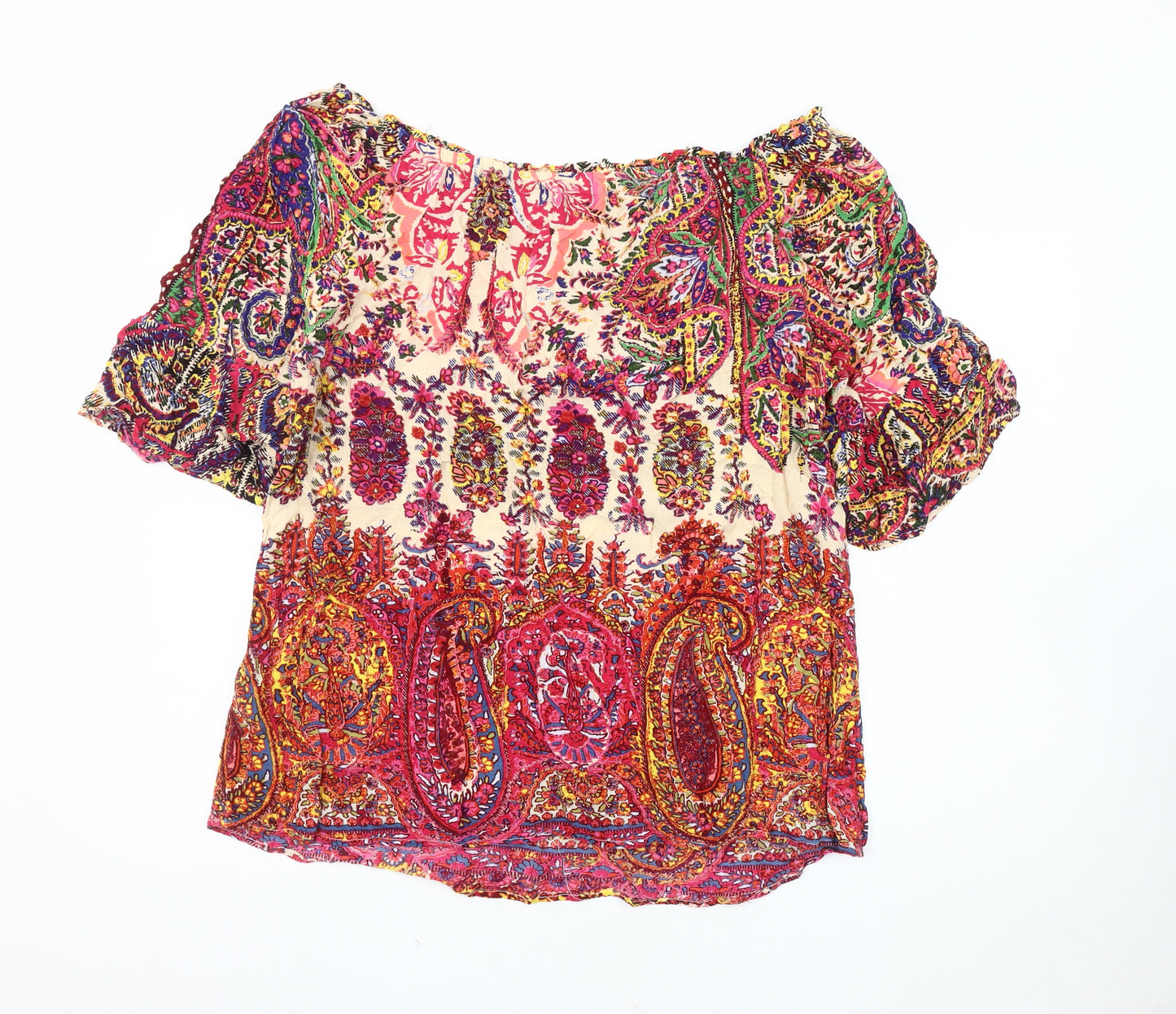 Joe Browns Women's Multicoloured Paisley Tunic Blouse, Size 20