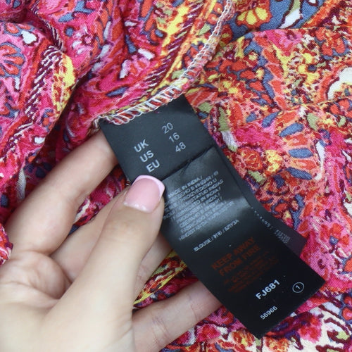 Joe Browns Women's Multicoloured Paisley Tunic Blouse, Size 20