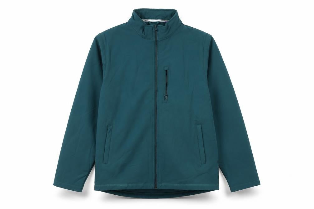 Front view of Old Salt Men's Green Soft Shell Jacket L