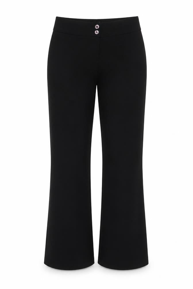 Front view of INLINE LONDON Women's Black Trousers, size 6