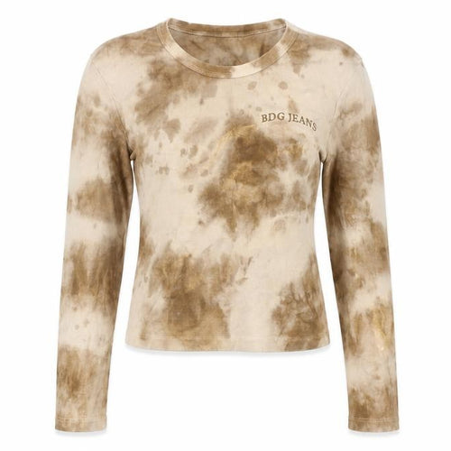 BDG Women’s Brown Tie-Dye Long Sleeve T-Shirt - S
