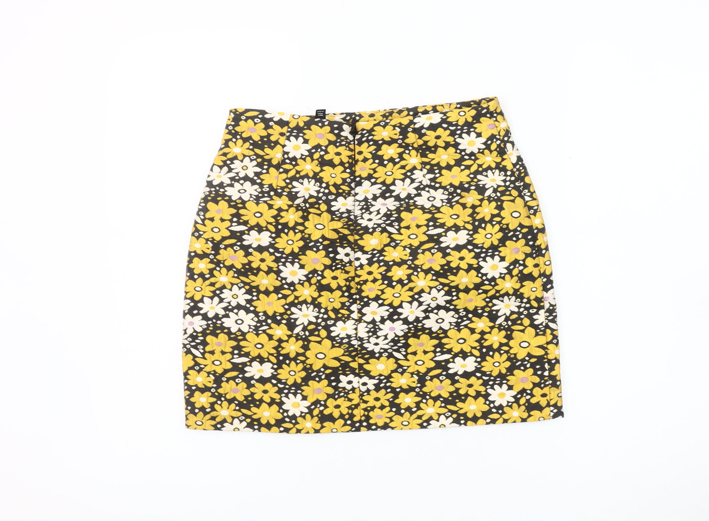 Topshop Women's Floral Multicoloured Pencil Skirt 8