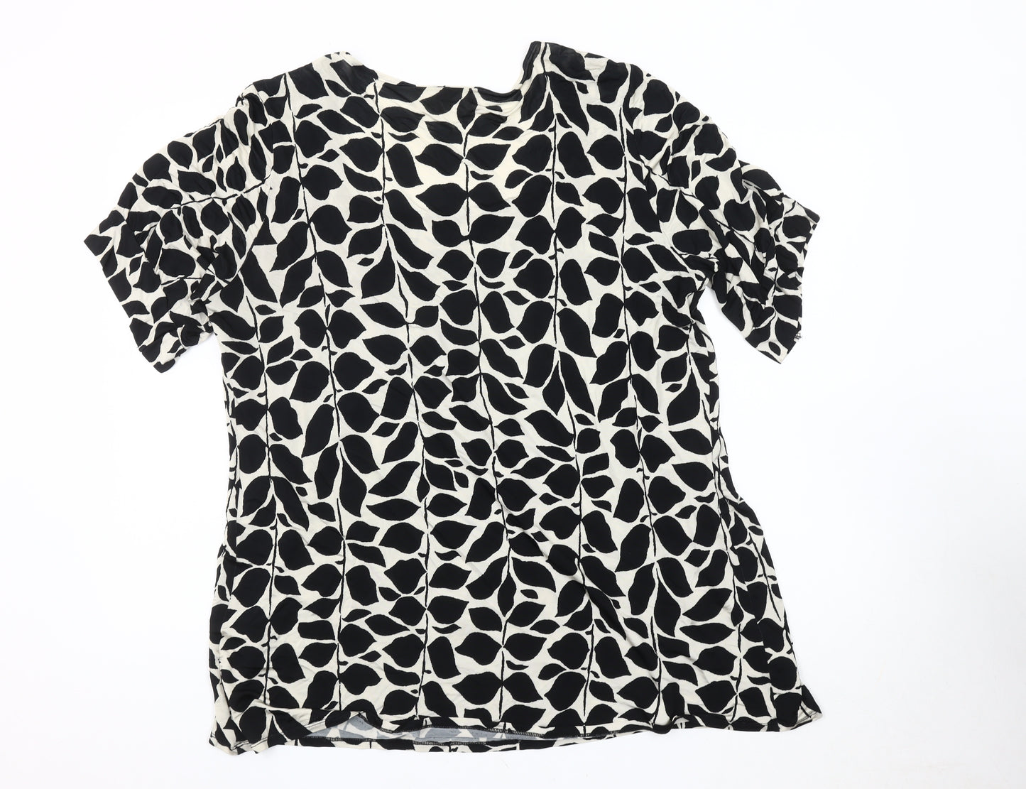 Ann Harvey Women's Black Animal Print Top Size 20