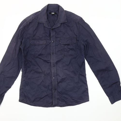 ASOS Men's Blue Button-Up Shirt Long Sleeve Size S