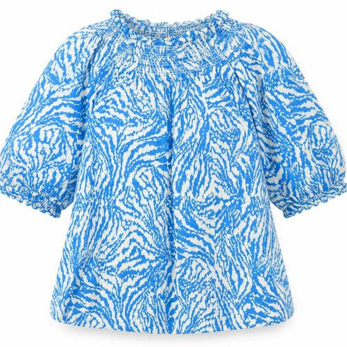 Marks and Spencer Women’s Blue 10 Animal Print Top