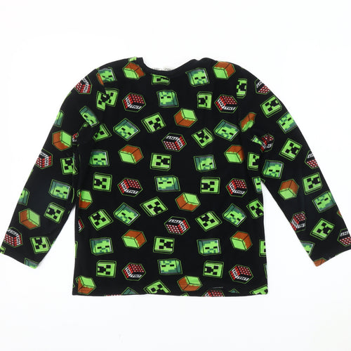 Primark Boys Black Minecraft Pyjama Top 9-10 Years