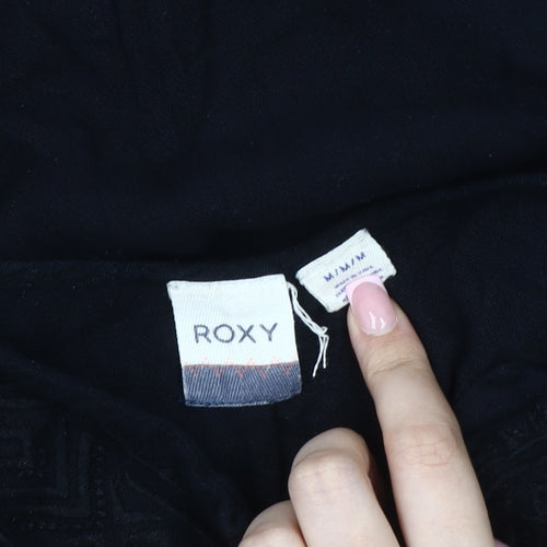Roxy Women's Black 3/4 Sleeve Blouse in M